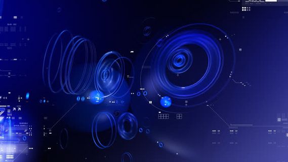 紫色科技感banner游戏页面免抠