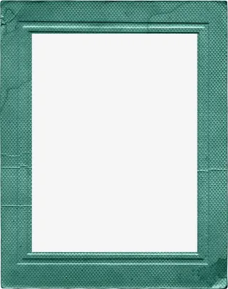 蓝色纹理牛皮纸复古相框免抠