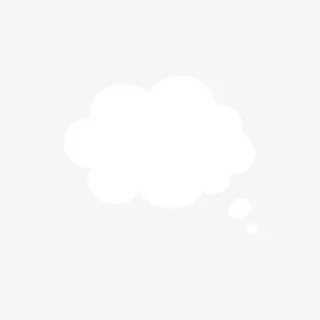 可爱白色云朵气泡冒免抠