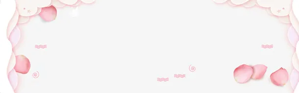 粉色春季花瓣框架免抠