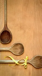 木勺子蝴蝶结H5背景高清