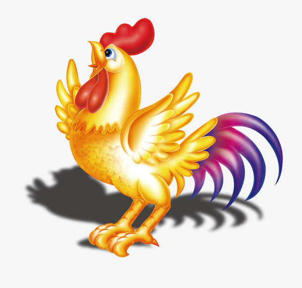 金鸡报喜免抠