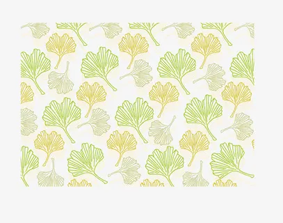 矢量银杏叶底纹免抠