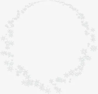 冬季雪花圆环唯美免抠