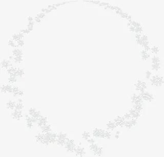 冬季雪花圆环唯美免抠
