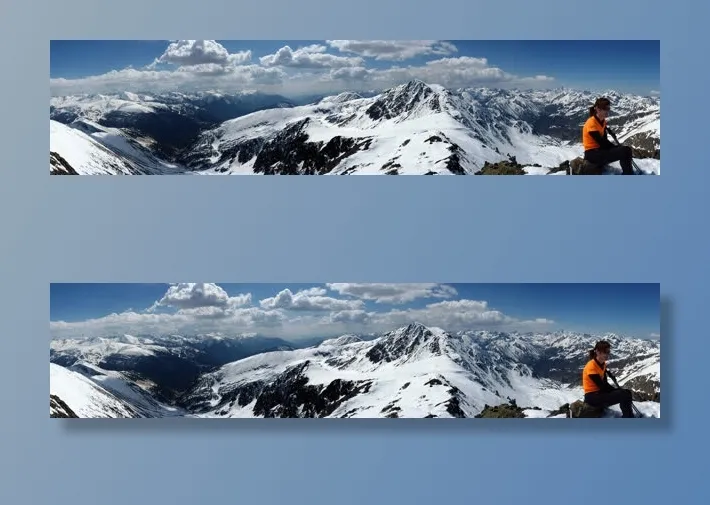安道尔高山海报背景图免抠
