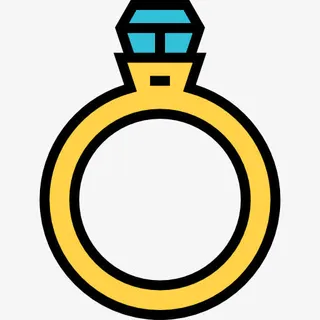 结婚戒指图标免抠