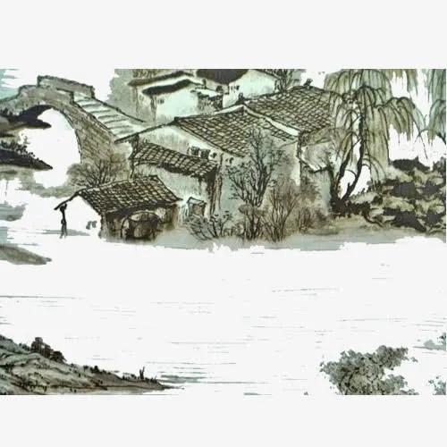 山村河道免抠