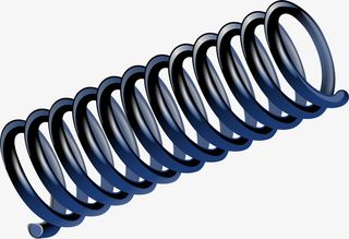 银色简约弹簧免抠