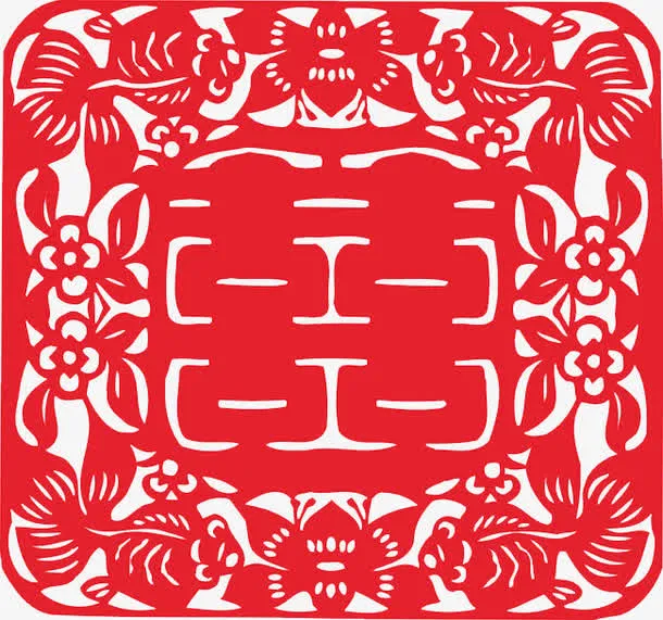 喜字贴图片素材下载免抠