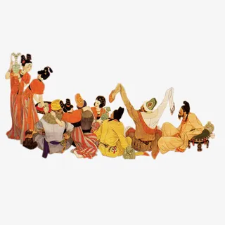 元素古代人物素材免抠