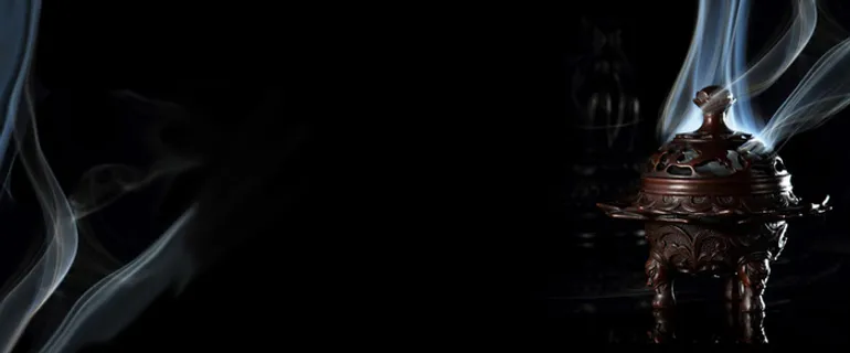 香炉禅意背景高清