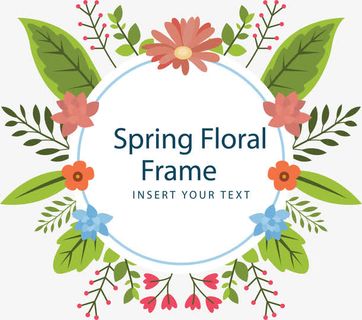 浪漫粉红树叶边框免抠