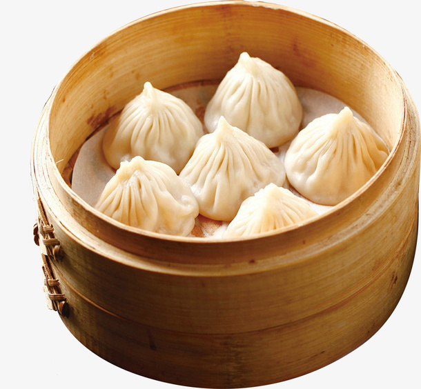 特色美食小笼包免抠
