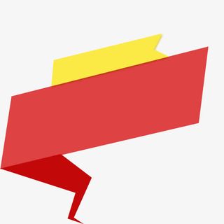 不规则卡通横幅创意免抠