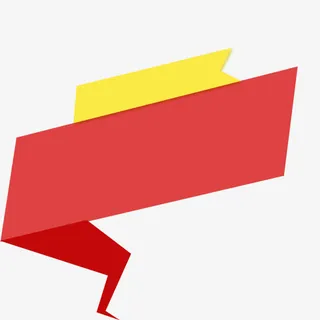 不规则卡通横幅创意免抠