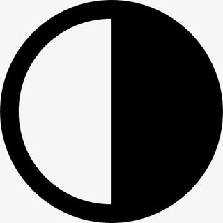 半个月亮相位循环天气符号图标免抠