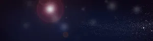 蓝色背景星光海报