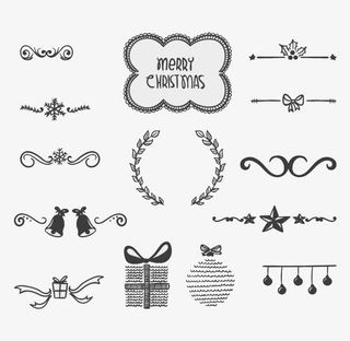 精美细致装饰纹样免抠