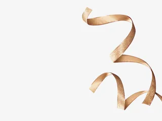 红色丝带png素材 暖色调免抠