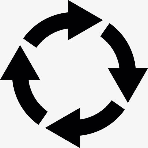 圈四箭图标免抠图标元素