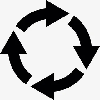 圈四箭图标免抠图标元素