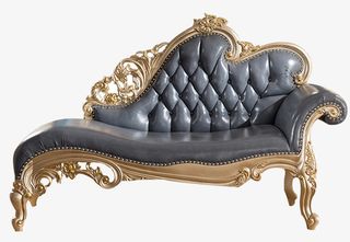 欧式真皮贵妃塌椅免抠