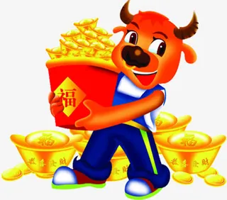 牛年年货背景素材