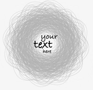 卡通手绘圈圈边框免抠