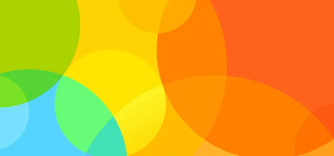 多彩圆形背景图高清