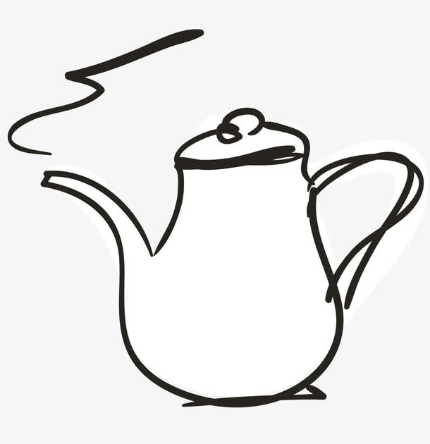 一壶热水免抠