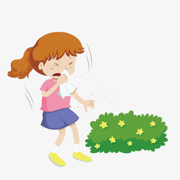 矢量花粉过敏免抠