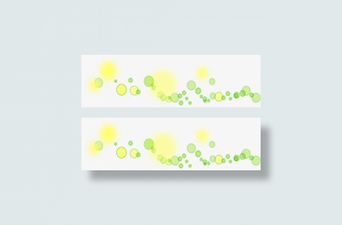 黄绿色春天漂浮光效装饰免抠