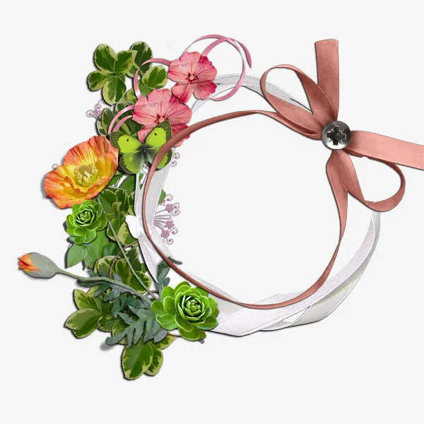 布带花边完整边框免抠