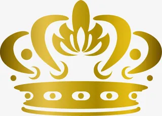 金色唯美手绘皇冠免抠
