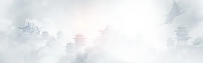 蓝色中国风建筑背景高清