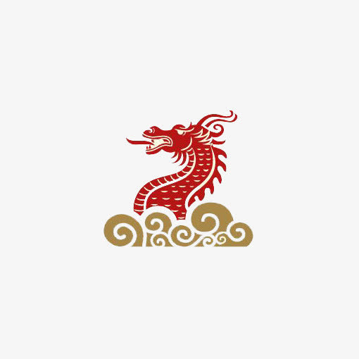 中国风龙纹免抠