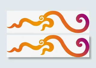 橙色线条边框免抠