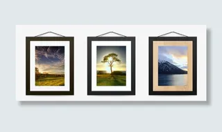 家居装饰风景照相框免抠