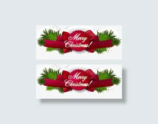 圣诞节海报主题深红装饰免抠