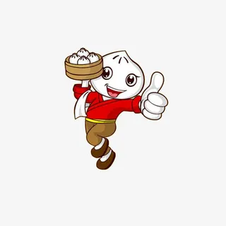 包子形象的店小二免抠