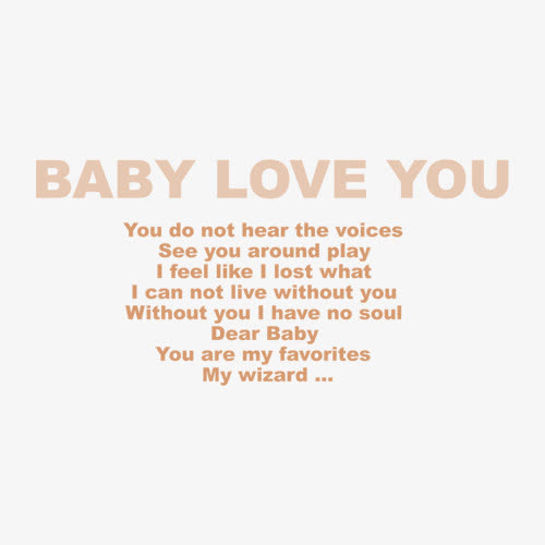 BABALOVEYOU艺术字免抠