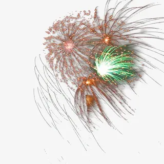 闪亮的烟火免抠