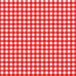 红白格子桌布免抠