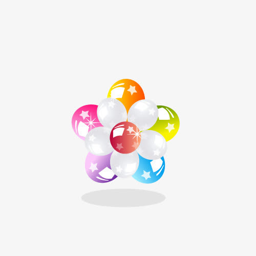 花型气球免抠