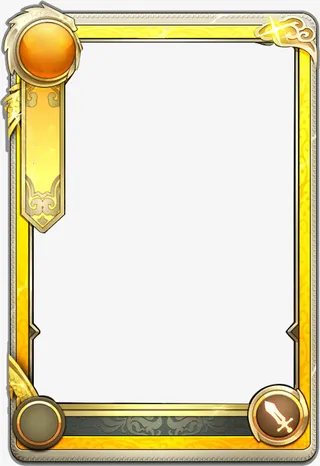 卡牌游戏边框免抠