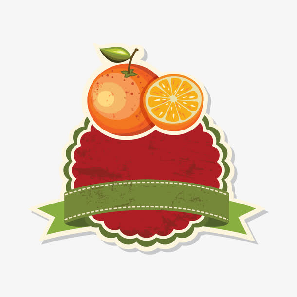 复古水果边框免抠