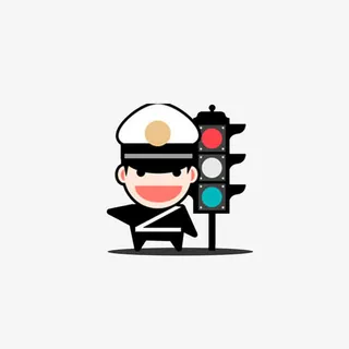 减速慢行手势免抠