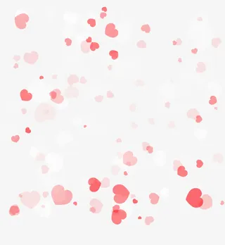 创意合成效果粉红色的爱心免抠