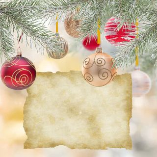 圣诞节装饰品牛皮纸背景